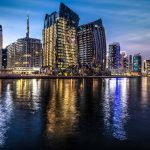 DaVinci Tower by Pagani exterior in Business Bay overlooking Dubai Canal-for sale by prime address monaco