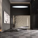 Luxury concierge lobby designed by Pagani at DaVinci Tower Dubai