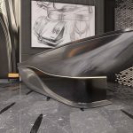 Luxury concierge lobby designed by Pagani at DaVinci Tower Dubai