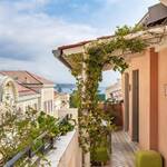 Entire 510 sqm Historic Trophy Building in Monaco-Ville | Prime Address 5 MonacoVille by Prime Address Monaco 4 1 Elevated rooftop outlook above Monaco-Ville rooftops with partial sea horizon