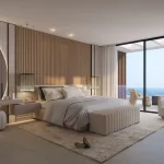 The Estepona Crown Villa | Luxury Villas in Estepona 25 The Estepona Crown Villa by Prime Address Monaco 24 Master bedroom with private terrace and sea views in Estepona luxury villa