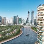 Sky Palace at CASA AHS | 6-Bedroom Ultra-Luxury Penthouse in Dubai 8 The Sky Palace Dubai Canal by Prime Address 2 Sky Palace at CASA AHS exterior façade on Dubai Water Canal