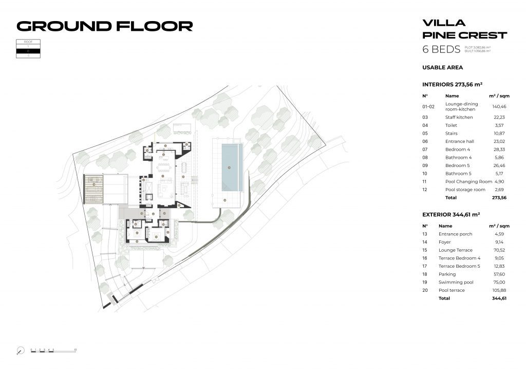 Woodland Marbella Villa | Private Luxury Villas in Benahavís 36 Woodland Villa Pine Crest By Prime Address Monaco 3 Woodland Marbella Villa Pine Crest modern façade surrounded by natural landscape