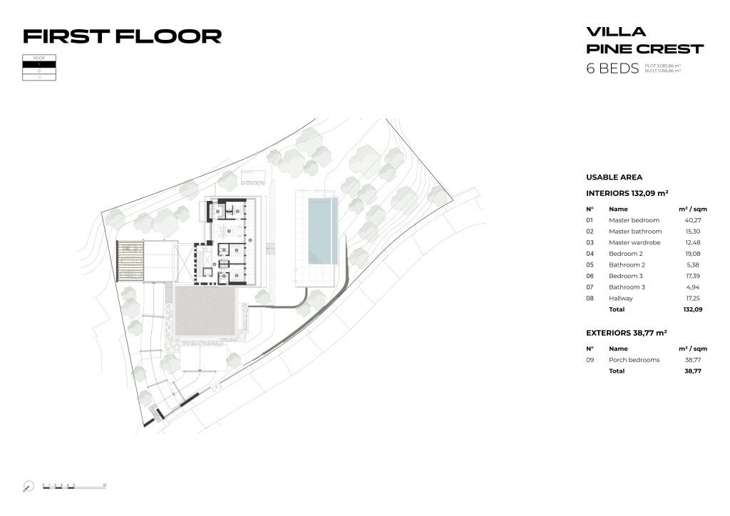 Woodland Marbella Villa | Private Luxury Villas in Benahavís 37 Woodland Villa Pine Crest By Prime Address Monaco 4 Woodland Marbella Villa Pine Crest modern façade surrounded by natural landscape